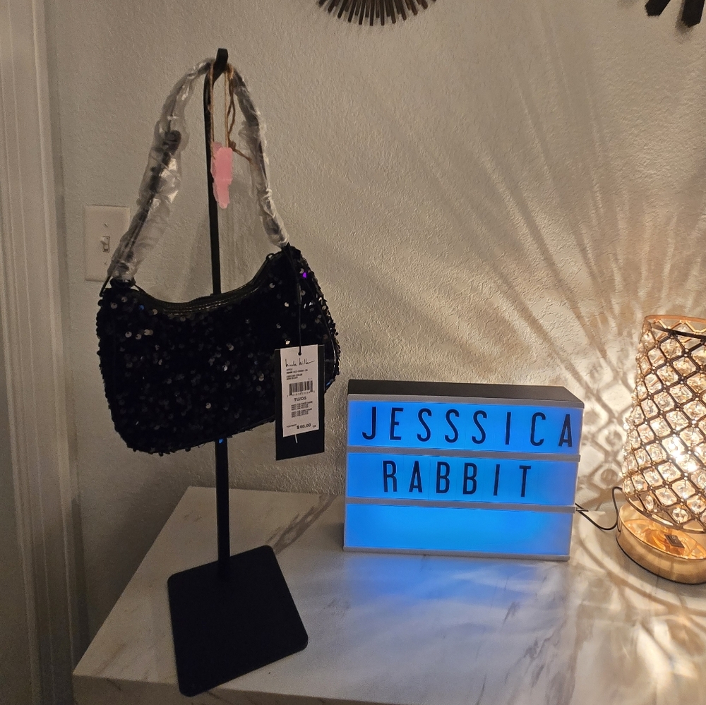 Nicole Miller Sequin Shoulder Bag